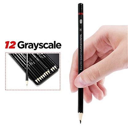 Professional Sketch pencils Drawing pencils set for Kids and Adults,Art sketching pencils for Artists Beginner(8B-2H).(12-Count) - size: 1 Count (Pack of 12)