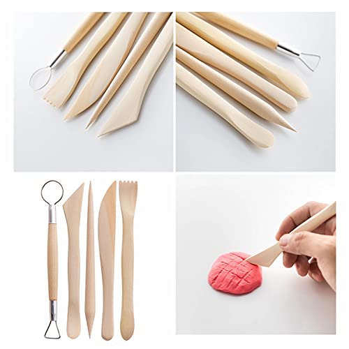 Clay Tools 46PCS Pottery Tools Clay Sculpting Tools Polymer Clay Tools Kit Ceramic Tools for DIY Handcraft Modeling Clay Carving Tools Set - color: 46PCS