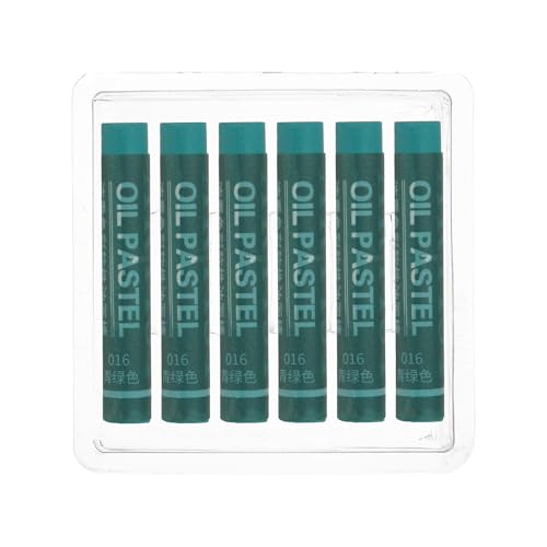 PATIKIL Turquoise Oil Pastels, 6Pcs Soft Oil Crayons Creamy Pastels Stick Art Supplies for Art Painting Drawing Blending Graffiti for Drawing Beginners Artists - color: Turquoise