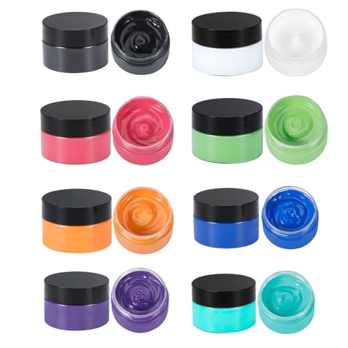 8-Color Chalk Paste Paint Set ，Chalk Ink Paste for Silk Screen Stencils, Wood, Fabric & Furniture | Screen Printing Paint & DIY Kit for Home Decor Crafts - color: 8 Colors