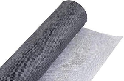 Fiberglass Screen Roll 59" x 100' A Continuous Roll UV Protection Install and Repair Door and Window Screen(59" x 100', Grey) - color: Sliver Grey, size: 59" x 100'