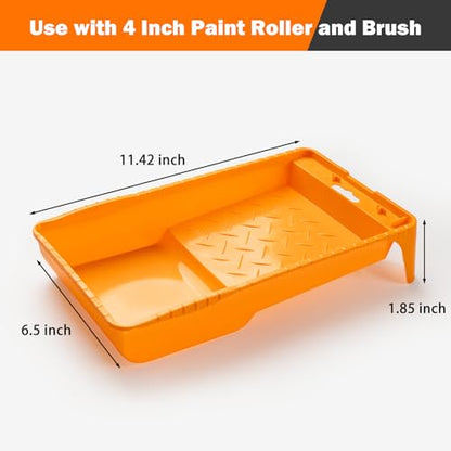 Mister Rui Mini Paint Roller Kit 22 Pieces, 4" 2" Paint Rollers Foam Brush