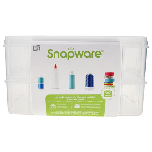 Snapware Snap 'N Stack Portable Storage Bin for Tools and Craft Storage - size: 14.1 x 10.5-Inch