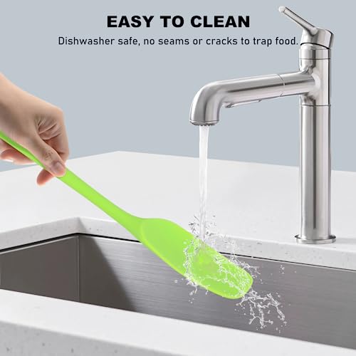 NileHome 6 Pieces Silicone Spatula Set with Silicone Brush,Multicolor - color: Multicolor