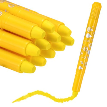 MECCANIXITY Twist Crayons, Twist Crayons Gel Watercolor Set Washable Silky Smooth for Arts Drawing DIY Craft Project Coloring Supplies Gift(Yellow, Pack of 11) - color: Yellow