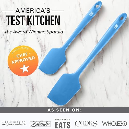 DI ORO Silicone Spatula Set - 600F Heat Resistant, 5-Pc Blue - color: Blue