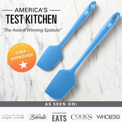DI ORO Silicone Spatula Set - 600F Heat Resistant, 5-Pc Blue - color: Blue