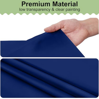 misaya 6 Packs Plastic Table Cloth Navy Disposable Tablecloth - color: Navy, size: 54" X 108"