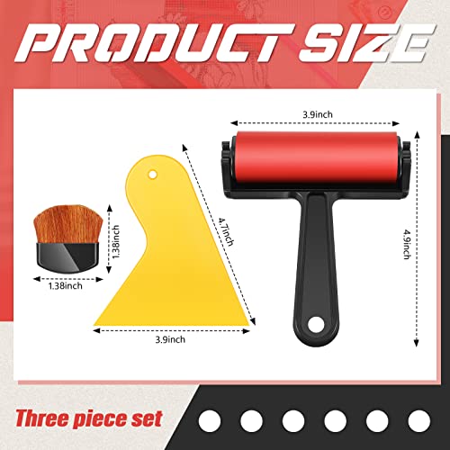 3 Pack 5D Diamond Painting Accessories Tool Kit - Diamond Painting Roller, Rhinestone Fix Scraper, Back to School Full Drill Paint Brush Applicator for Adults Embroidery Art Pressing and Repair