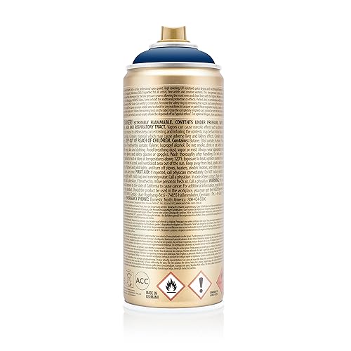 Montana Cans Montana GOLD 400 ml Color, Shock Blue Dark Spray Paint, MXG-S5020 - color: Shock Dark Blue, size: 13.5 Fl Oz (Pack of 1)