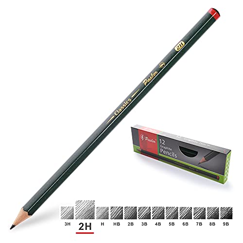 Pasler Professional Graphic Sketching Drawing Pencils 12 Count (2H) - style: 2H
