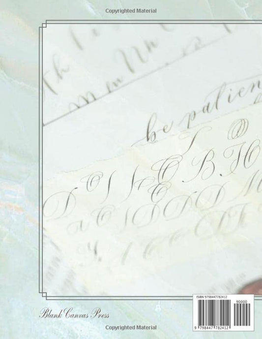 Calligraphy Practice Notebook: Lined Journal with Measured Guidelines on Blank, Letter Sized Pages