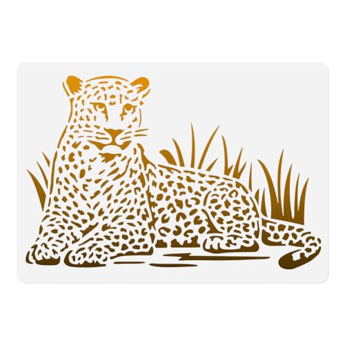 Cheetah Stencil, Animal Reusable Painting Template for Home Decor - style: Cheetah