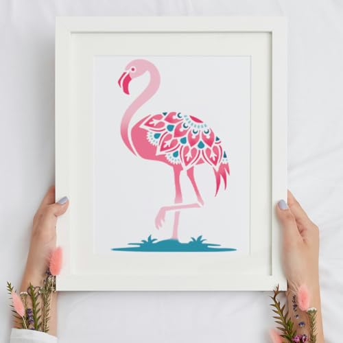 Flamingo Tropical DIY Painting Stencils for Wall Home Decor - style: Flamingo