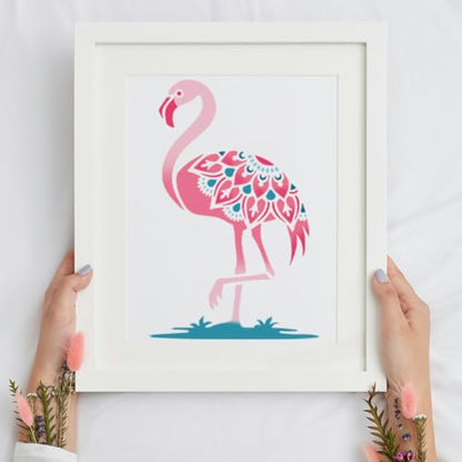 Flamingo Tropical DIY Painting Stencils for Wall Home Decor - style: Flamingo