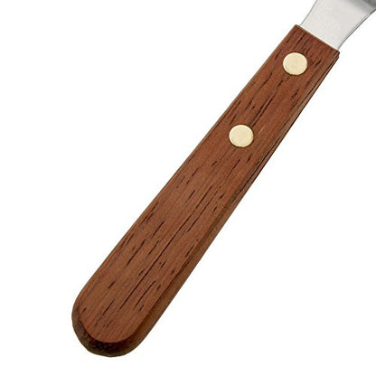 Ateco 1385 Offset Spatula with 4.5-Inch Stainless Steel Blade, Wood Handle, 4.5 Inch, natural - size: 4.5 Inch (Pack of 1)