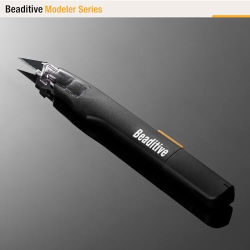 High Precision Detail Craft Knife with 10 Blades - 30 Degree Blade Utility Knife - Art, Craft, Model Making (1 Black Knife, 10 Black Blades) - style: 1 Black Knife, 10 Black Blades