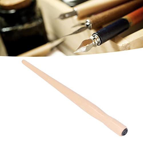 OEBUAFI 10 Pack Dip Pen Nib Holder, Smoother Wooden Comic Pen Nib Holder Calligraphy Dip Pen Holder, Wooden Drawing Pen Holder for Writing Painting Signing (Wood Color) - color: Wood Color