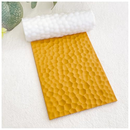 KEOKER Hammered Texture Roller for Clay, Like Polymer Clay Texture Sheets - color: Metal Hammered Color