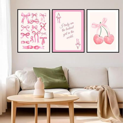 Axquilon 6 Pack Pink Bow Diamond Art Kits for Adults 12x16 inch | Diamond Painting Kits for Adults, 5D Round Full Drill Gem Art, Paint by Diamonds Pictures DIY Crafts Kits - color: 6 Pack Pink Bow