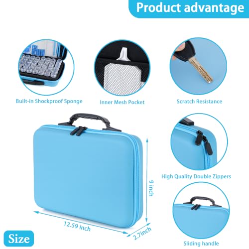 Diamond Art Storage Containers 60 Slots Diamond Painting Accessories - color: Macaron - Blue