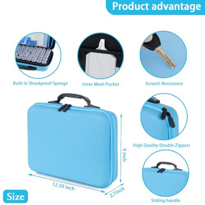 Diamond Art Storage Containers 60 Slots Diamond Painting Accessories - color: Macaron - Blue