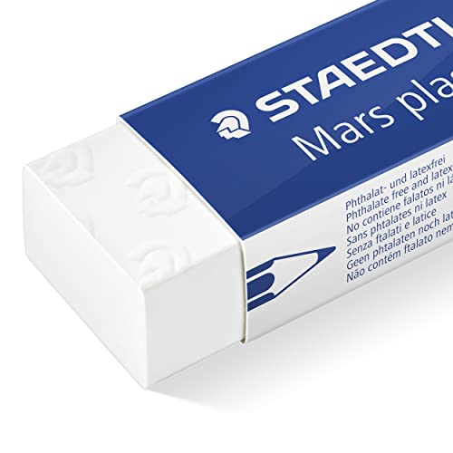 STAEDTLER Mars Lumograph Graphite Artist Sketching Set, 6 Pencils (6B, 4B, 2B, B, HB, 2H), Mini Mars Plastic Eraser, Metal Sharpener - style: 6 Pencils, Sharpener, Eraser