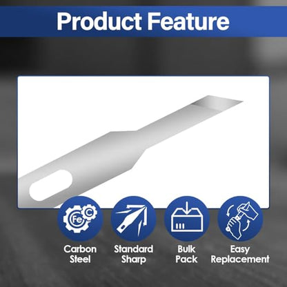 120 Pack Hobby Knife Blades, #A16 High Carbon Steel Replacement Blades for Craft & Art, Standard Sharpness Craft Knife Refills for Paper, Fabric & Thin Plastic - style: #A16