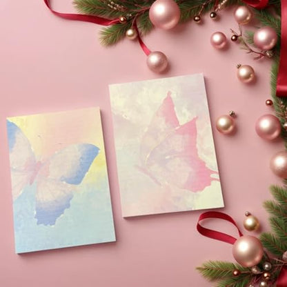 120 Pcs Writing Stationery Paper Pad - Unique Butterfly Design Writing Letter Paper Pad Notepad Set, B5 Size, 4 Different Style