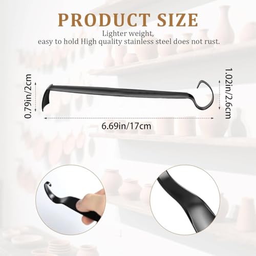 Sharpened Pottery Tool for Potter, Versatile Pottery Trimming Tools – Precision Double-Ended Clay Trimming Tool Ceramics, 1-Piece All-in-One Solution for Carving Clay & Pottery