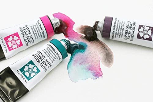 DANIEL SMITH Extra Fine™ Watercolor Paint, 15ml, Tube, Anthraquinoid Scarlet, 0.5 fl oz, (Pack of 1) - color: Anthraquinoid Scarlet