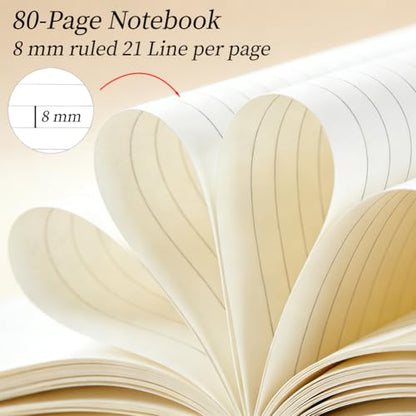 INFUNLY Lunar Space Notebook Journal 160 Pages 5.5x8.3 Inch Moon Stars Spiral Notebook Bleed-Proof Paper Lay-Flat Metal Coil Starry Sky Design Writing Pad For Note Taking School Office Women Gift