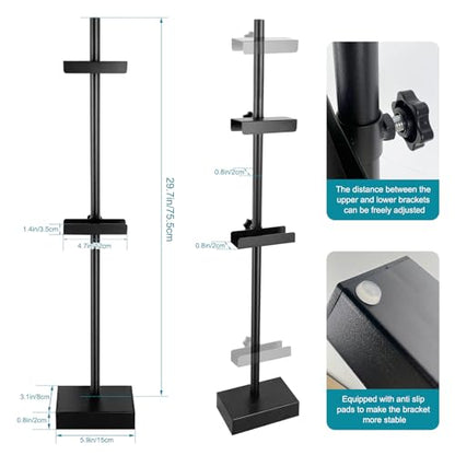 Adjustable Tabletop Easel Stand-Up to 29" H Frame Holder Stand Table Easels for Picture Frames Metal Standing Easel Display Stand for Signs, Display, Artwork, Canvas, Decorative Stand(Black)