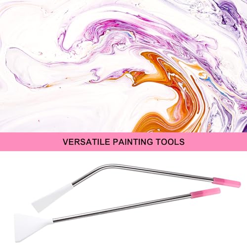 Stainless Steel Blow Nozzles, Acrylic Paint Pouring Tool, Fluid Art | 4-Pack, for Bloom & Dutch Pour Techniques, Pour Painting Supplies, Durable Stainless Steel, Easy to Use, Creative Art Tool