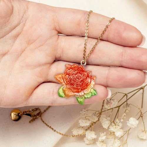 Rose Mold for Polyclay Air Dry Clay Plaster 7x3inch - color: Rose 21-cavity #4949