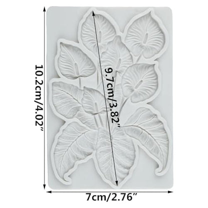 Leaf Polymer Clay Molds Monstera Leaf Silicone Mold - color: Style N