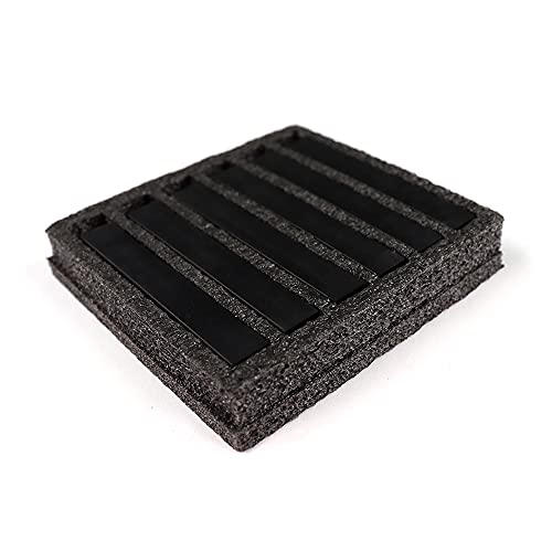 HA SHI Soft Chalk Pastels for Adult Artists, Black, 6 Square Sticks - color: Black (6 Sticks)