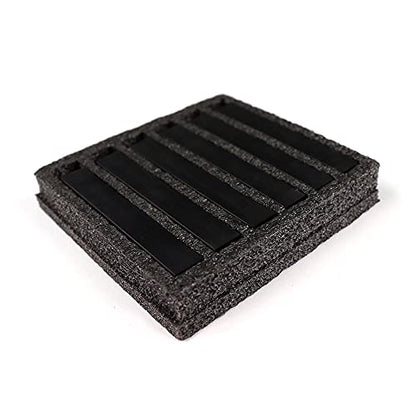 HA SHI Soft Chalk Pastels for Adult Artists, Black, 6 Square Sticks - color: Black (6 Sticks)