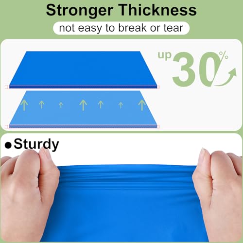 misaya 6 Packs Plastic Table Cloth Blue Disposable Tablecloth - color: Blue, size: 54" X 108"