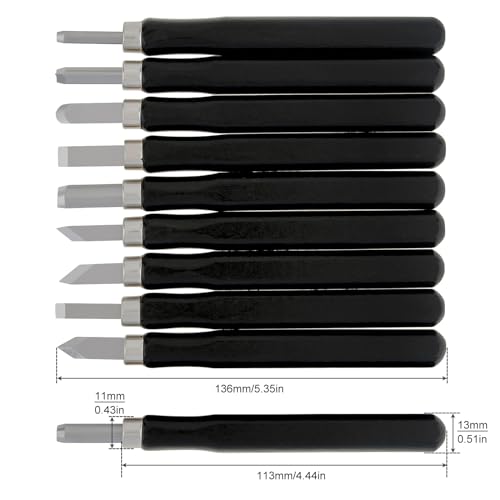 Wood Carving Knife Set - 10 PCS Hand Carving Tool Set Whittling Knife Art Craft Caving Tool Kit for DIY Sculpture