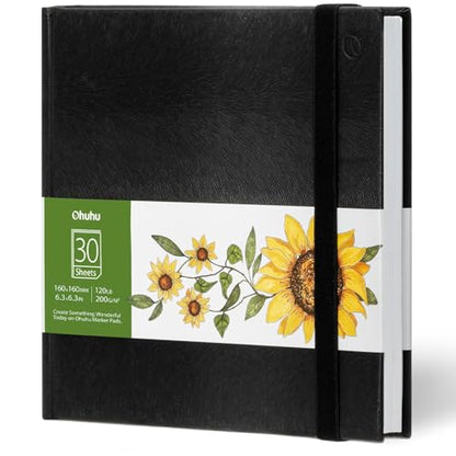 Ohuhu 6.3"x6.3" Marker Paper Pad Art Sketchbook for Drawing and Sketching - size: 6.3" x 6.3"