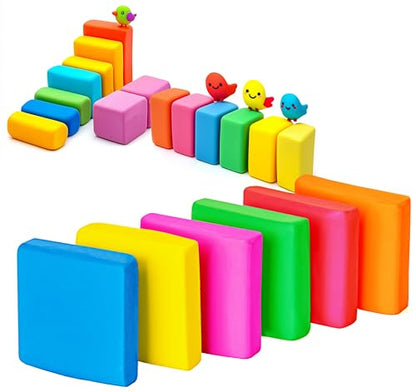 Kneaded Erasers for Artists Drawing No Smudge 12 Pcs Moldable and Kneadable Gum Eraser Clay for Sketching – Fun Pencil Erasers for Kids Bulk Classroom Gifts for Students