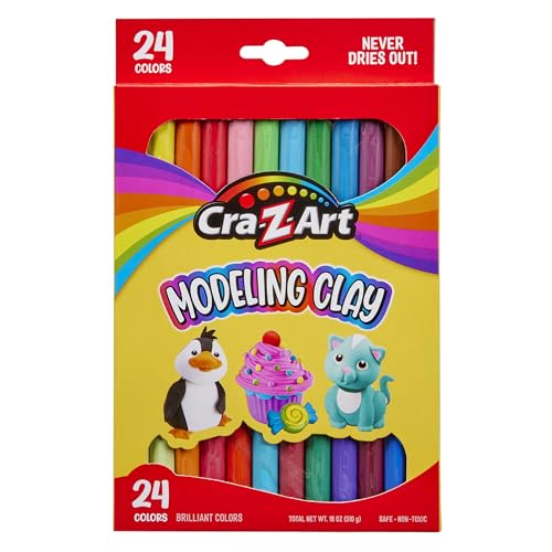 Cra-Z-Art Modeling Clay, 17.5 oz, 24 Count (10901) - size: 24 Count (17.5 oz, Pack of 1)