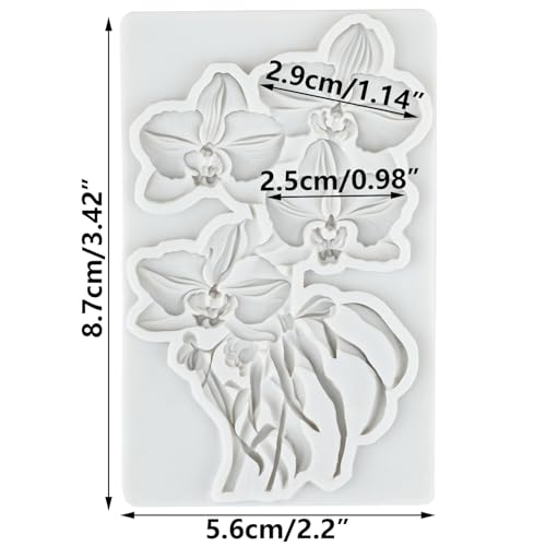 Orchid Clay Mold Orchid Flower Silicone Molds Phalaenopsis Mold - color: Style A