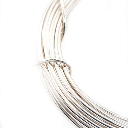 CRAFT WIRE 16 Gauge, 925 Sterling Silver Wire (Round) Dead Soft Made in USA - 5FT | Sterling Silver Wire for Jewelry Making, Wire Wrapping, Solid 925 Sterling Silver, High Quality Made in USA - size: 16 Gauge, style: 5 Feet