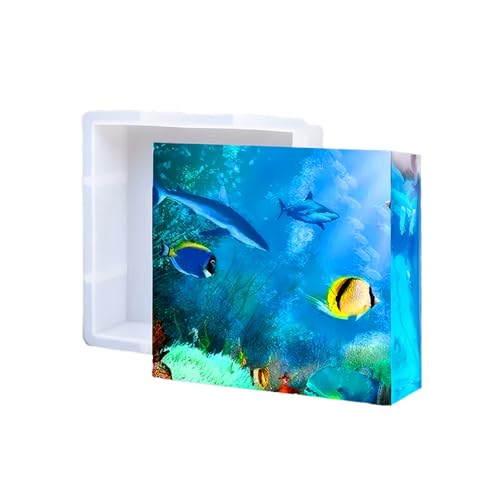 Large Square Resin Mold, Deep Epoxy Resin Molds for Flower Bouquet Preservation Large Silicone Molds Resin Casting Creative Craft Ornaments