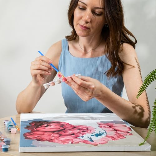 ESRICH 100PCS Paint Brushes, Paint Brush for Acrylic Painting | Artist Paintbrushes for Oil Watercolor, Body Face Rock Canvas, Small Paint Brushes for Kids - color: Blue, size: 100