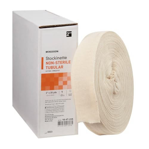 McKesson Stockinette, Non-Sterile, Cotton, Beige, Tubular, 2 in, 1 ct | 25 yds