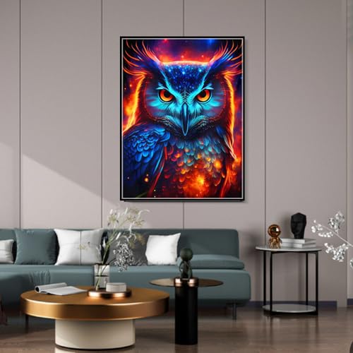Pimio 5D DIY Diamond Art Painting Kits,Round Full Drill Eagle Diamond Art Kits for Adults Beginner, Perfect for Home Wall Decor and Gift（12x16inch） - style: Modern