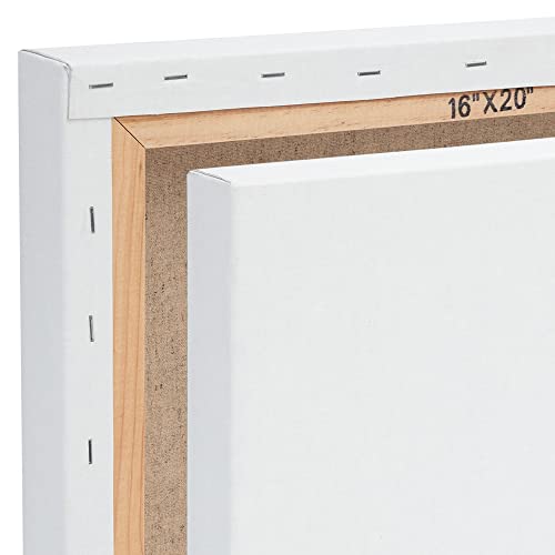 Centurion Deluxe Pre-Primed Linen Canvases, 1.5" Deep - 14"x18", 3 Pack | Professional Acrylic Primed Pre-Stretched Canvases, 11oz Linen - Kiln-Dried Stretchers, Back Stapled, Museum Archival Quality - size: 14"x18"